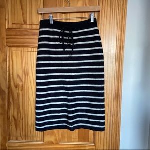 Demylee cashmere striped skirt